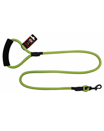 PET NOVA Nylon póráz fogantyúval, zsinór hossza 120 cm / 1,2 cm, világoszöld