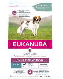 EUKANUBA Daily Care S-XL Adult Kacsa 2,3 kg monoproteines eledel felnőtt kutyáknak