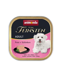 ANIMONDA Vom Feinsten Adult Turkey&Ham 150 g pulyka és sonka felnőtt kutyáknak