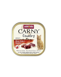 ANIMONDA Carny Country Adult Beef, Duck, Reindeer Marhahús, kacsa és rénszarvas felnőtt macskák számára 12x100 g