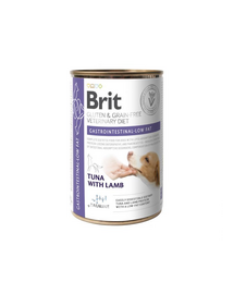 BRIT Grain Free Veterinary Diets Gastrointestinal Low Fat 400 g tonhal bárányhússal