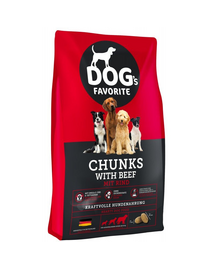 HAPPY DOG Dogs Favorit Chunks with Beef 15 kg