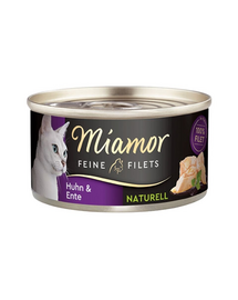 MIAMOR Feine Filets Naturell Chicken&Duck 80g