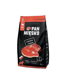 PAN MIĘSKO XS Marhahús kecskehússal 9kg