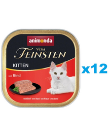 ANIMONDA Vom Feinsten Kitten Marhahússal 12x100 g