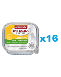 ANIMONDA Integra Protect Sensitive Pulyka burgonyával 16x100 g