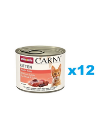 ANIMONDA Carny Kitten Beef&Turkey Marhahús és pulyka cicáknak 12x200 g