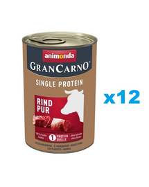 ANIMONDA GranCarno Single Protein Adult Beef Marhahús felnőtt kutyáknak 12x400 g
