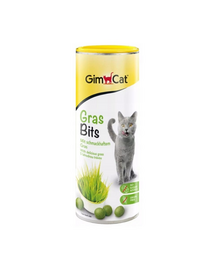 GIMCAT Tasty Tabs GrassBits 425 g füves csemege macskáknak