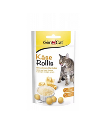 GIMCAT Tasty Tabs Kase Rollis 40 g sajtos csemege macskáknak