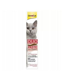 GIMCAT Duo Paste Anti-Hairball Malt&Chicken 50 g macska beporzásmentesítő paszta