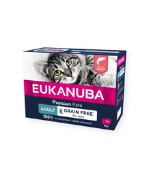 EUKANUBA Grain Free Adult Lazacpástétom 12 x 85 g