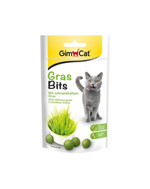 GIMCAT Tasty Tabs GrassBits 40 g füves csemege macskáknak