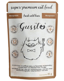 GUSSTO Cat Fresh Wild Boar 85 g
