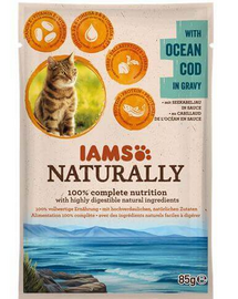 IAMS Naturally Adult Cat with Ocean Cod in Játékvy 85 g