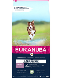 EUKANUBA Grain Free S/M Puppy Bárány 12 kg kis és közepes méretű kölyökkutyafajtáknak