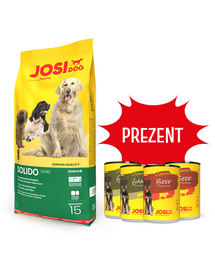 JOSERA JosiDog Solido kutyatáp alacsony aktivitású kutyáknak 15 kg + 4 doboz INGYENES