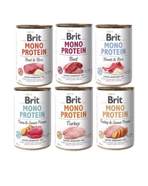 BRIT Mono Protein Mix Vegyes ízek monoprotein kutyatáp 400 g