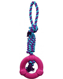 TRIXIE Gyűrű kötéllel „Denta Fun”, 12 cm-41 cm