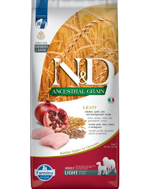 FARMINA N&D Low Grain Chicken & Pomegranate Light Medium & Maxi 12 kg