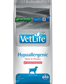 FARMINA VetLife Hypoallergenic Pork Potato felnőtt kutyáknak 12kg