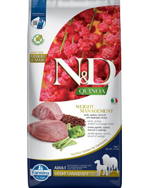 FARMINA N&D Quinoa Dog Adult Medium&Maxi Weight Management Lamb & Broccoli 7 kg