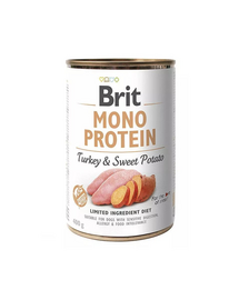 BRIT Mono Protein Turkey & Sweet Potato 400 g monoprotein élelmiszer pulyka és jamgyökér