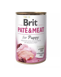 BRIT Pate&Meat puppy 400 g kölyökpástétom