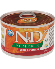 FARMINA N&D Pumpkin & quail karma mokra dla psa - przepiórka i dynia 140 g