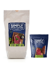 SIMPLY FROM NATURE Oven Baked Dog Food with deer 1,2 kg + Nature Sticks with deer 7 pcs.