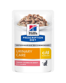 HILL'S Prescription Diet Feline C/D Multicare Urinary care Salmon 12x85g