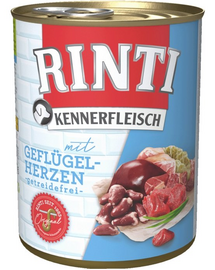 RINTI Kennerfleisch Poultry hearts baromfiszívek 6x400 g