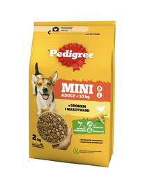 PEDIGREE Adult MINI 6 x 2 kg csirkével és zöldségekkel száraz teljes értékű eledel felnőtt, kistestű kutyafajták számára