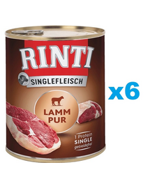 RINTI Singlefleisch Lamb Pure monoprotein bárány 6x800 g