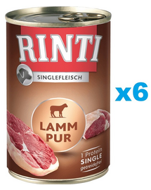 RINTI Singlefleisch Lamb Pure 6x400 g monoprotein bárány