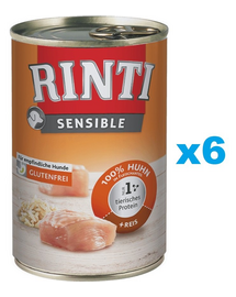 RINTI Sensible Csirke rizzsel 6x400 g