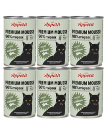COMFY APPETIT PREMIUM Mousse nyúllal macskák számára 6x400 g