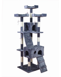 KATIDO Macska játszótér kaparófa 170 cm szürkéskék