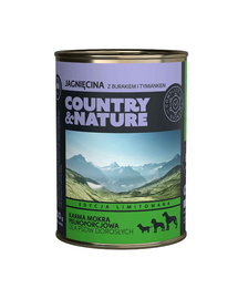 COUNTRY&NATURE Gabonamentes kutyatáp bárányhússal 400 g
