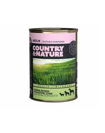 COUNTRY&NATURE Gabonamentes kutyaeledel nyúllal 400 g
