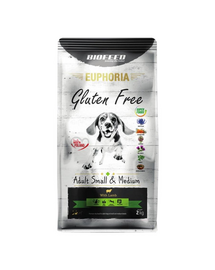 BIOFEED EUPHORIA Gluten Free Bárányhússal kis és közepes méretű kutyáknak 12 kg