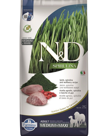 FARMINA N&D Spirulina Adult Medium&Maxi Lamb & Wolfberry 7 kg