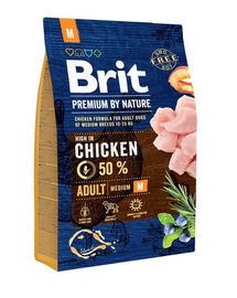 BRIT Premium By Nature Adult Medium M Chicken 3 kg