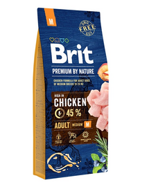 BRIT Premium By Nature Adult Medium M Chicken 15 kg