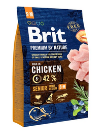 BRIT Premium By Nature Senior Small+Medium S+M Chicken 3 kg