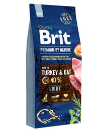 BRIT Premium By Nature Light Turkey and Oat 15 kg