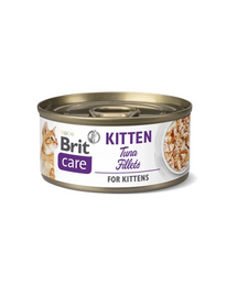 BRIT CARE Cat kitten tuna 24 x 70 g tonhal a macskának