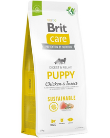 BRIT Care Sustainable Puppy csirkével és rovarokkal 12 kg