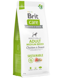BRIT Care Sustainable Adult Medium Breed csirkével és rovarokkal 12 kg