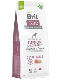BRIT Care Sustainable Junior Large Breed csirkével és rovarokkal 12 kg